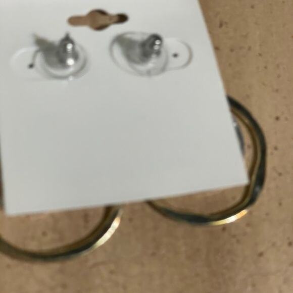 Croft & Barrow Gold and Silver Tone Double Circle Earrings 5 FOR $25 ๐ต ๐ฒ - Picture 6 of 6